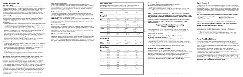 Página 1 del manual Manual de usuario Conair Weight Watchers WW52