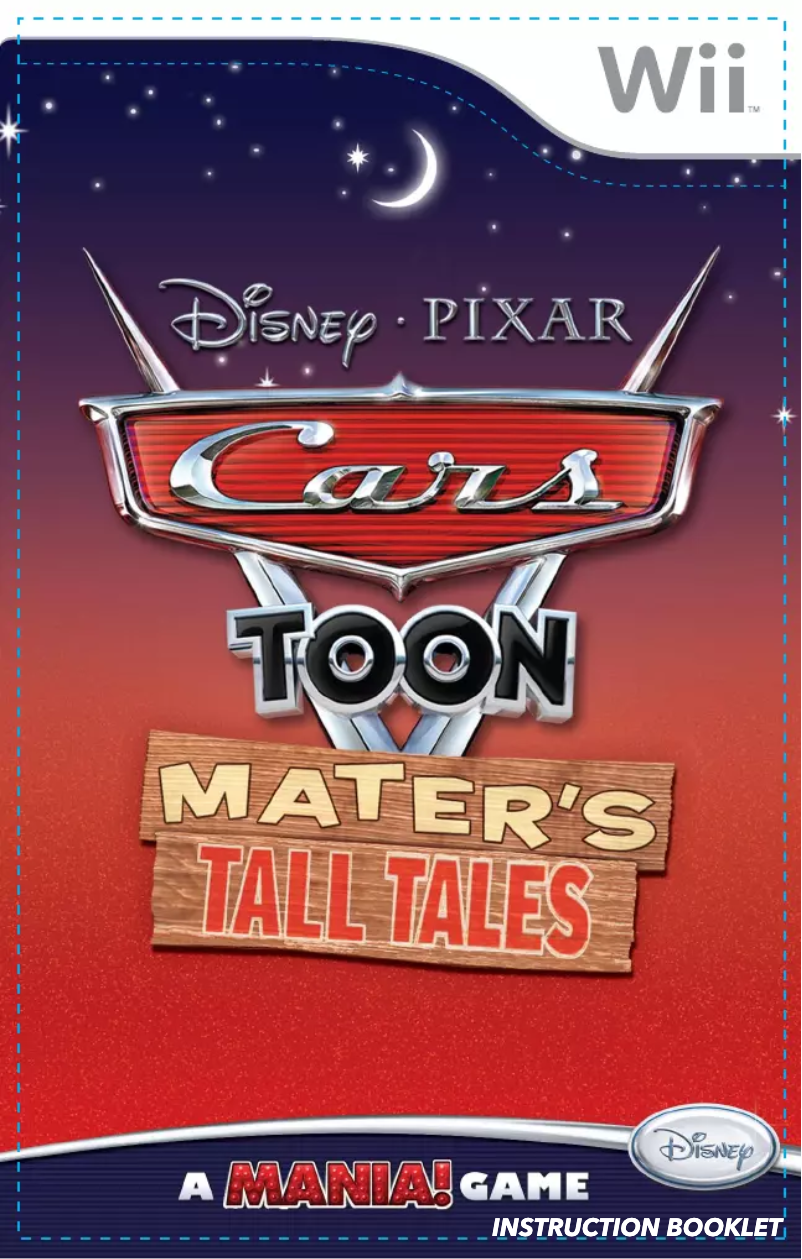 Page 1 of the manual User Manual Nintendo Cars - Maters Tall Tales (Wii)