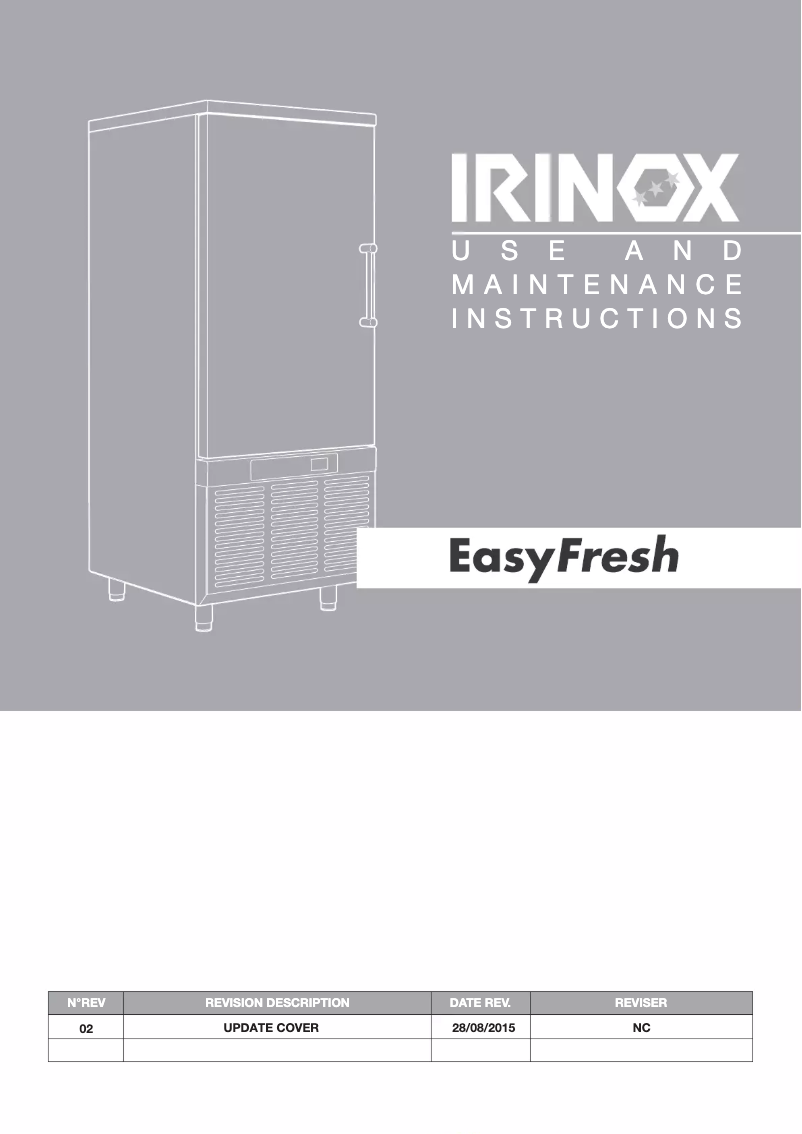 Page 1 de la notice Manuel utilisateur Irinox EasyFresh NEXT ML