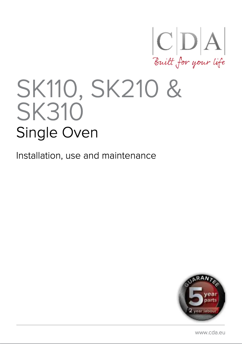 Página 1 del manual Manual de usuario CDA SK210SS