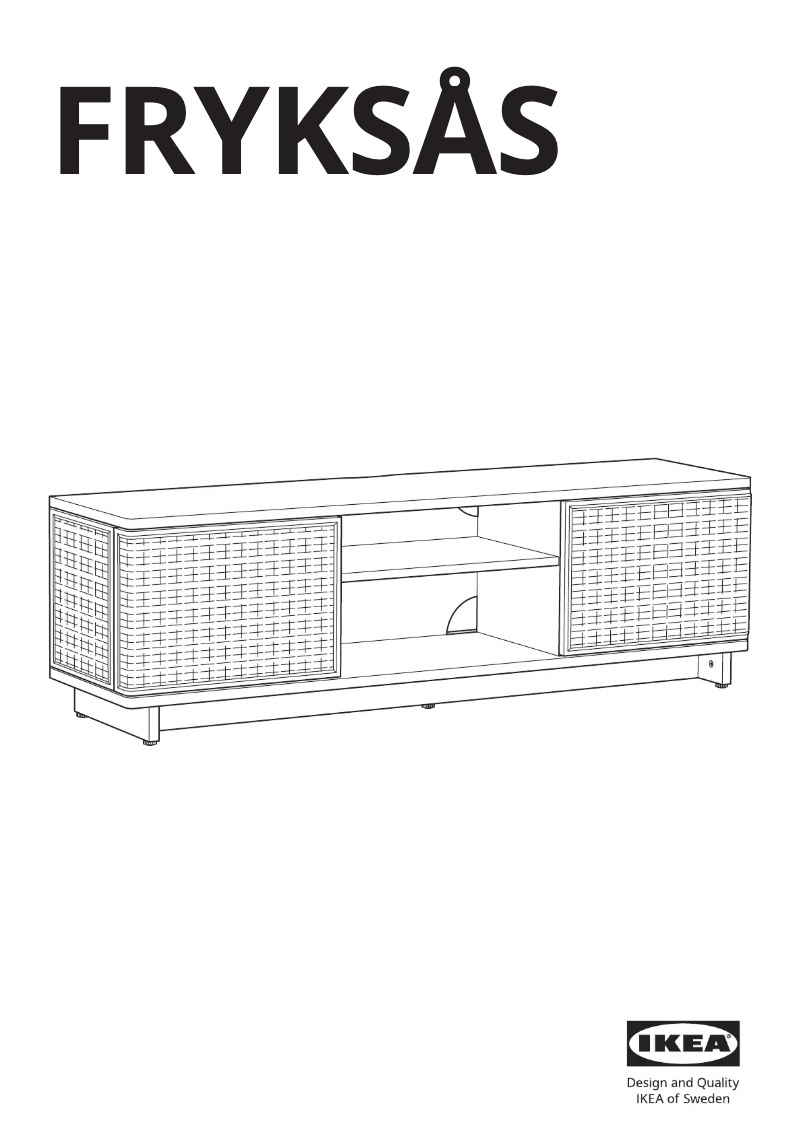 Page 1 de la notice Manuel utilisateur Ikea FRYKSÅS 805.740.99
