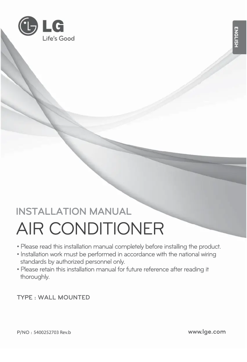 Page 1 of the manual User Manual LG ASUH1865DM0