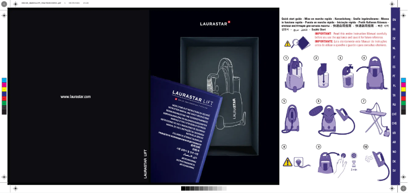 Page 1 de la notice Manuel utilisateur Laurastar Lift