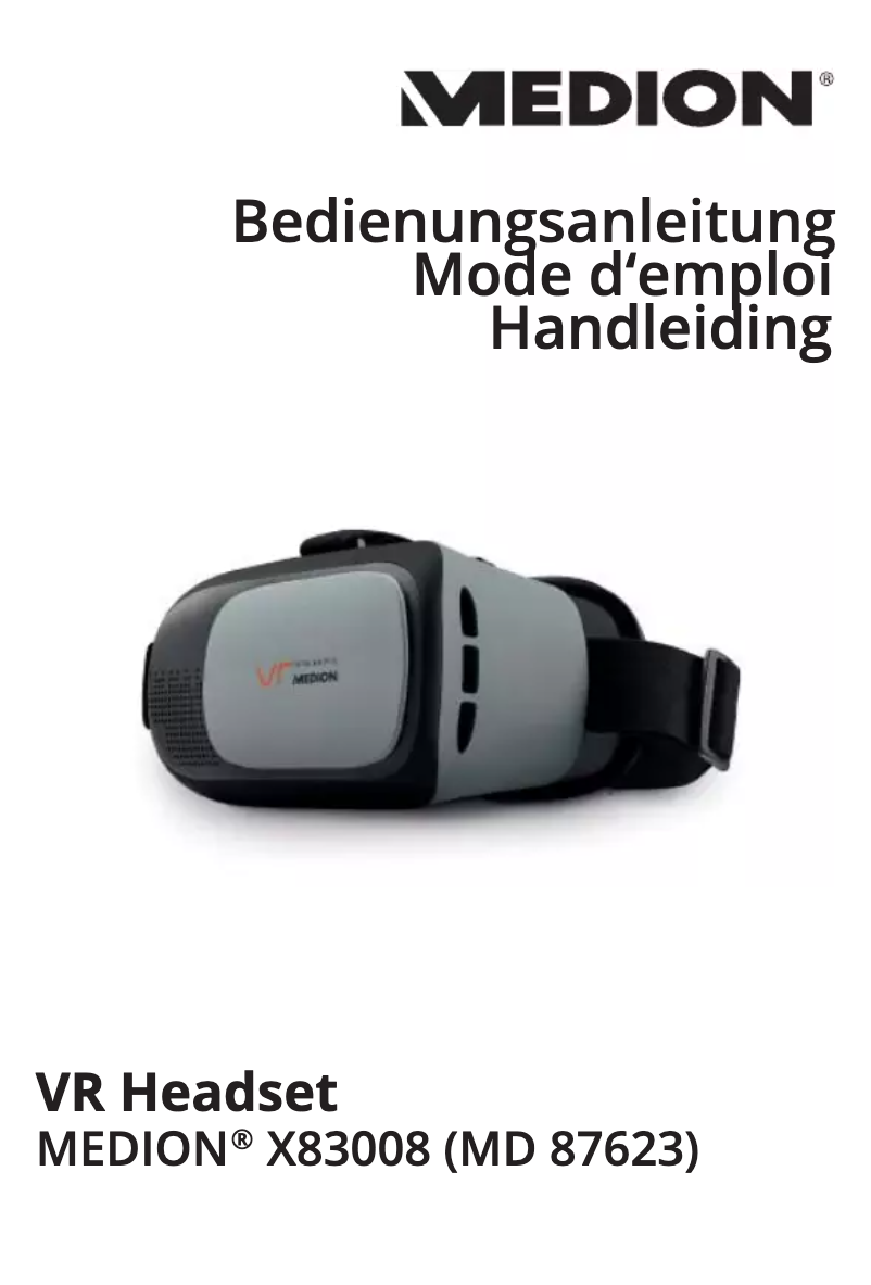 Page 1 de la notice Manuel utilisateur Medion X83008 (MD 87623)