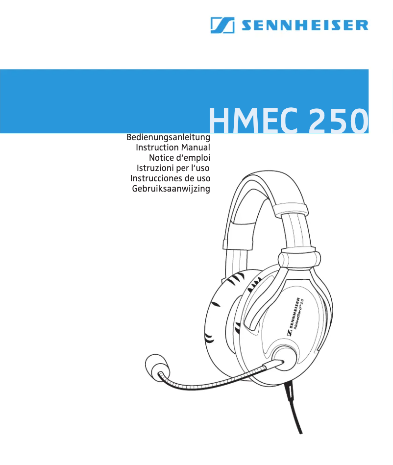 Page 1 de la notice Manuel utilisateur Sennheiser HMEC 250