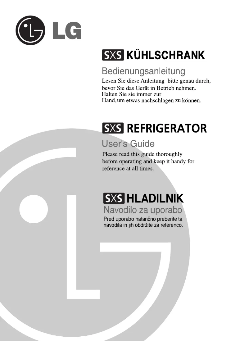 Page 1 de la notice Manuel utilisateur LG GR-L297TLQK