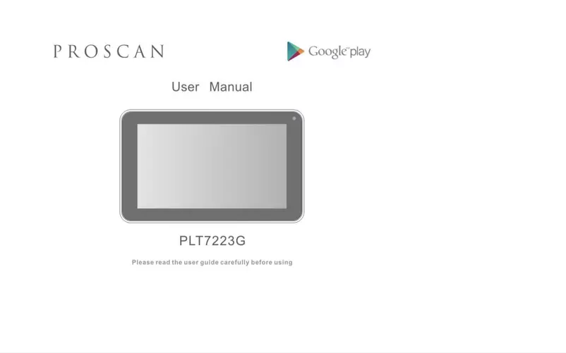 Page 1 de la notice Manuel utilisateur Proscan PLT7223-G