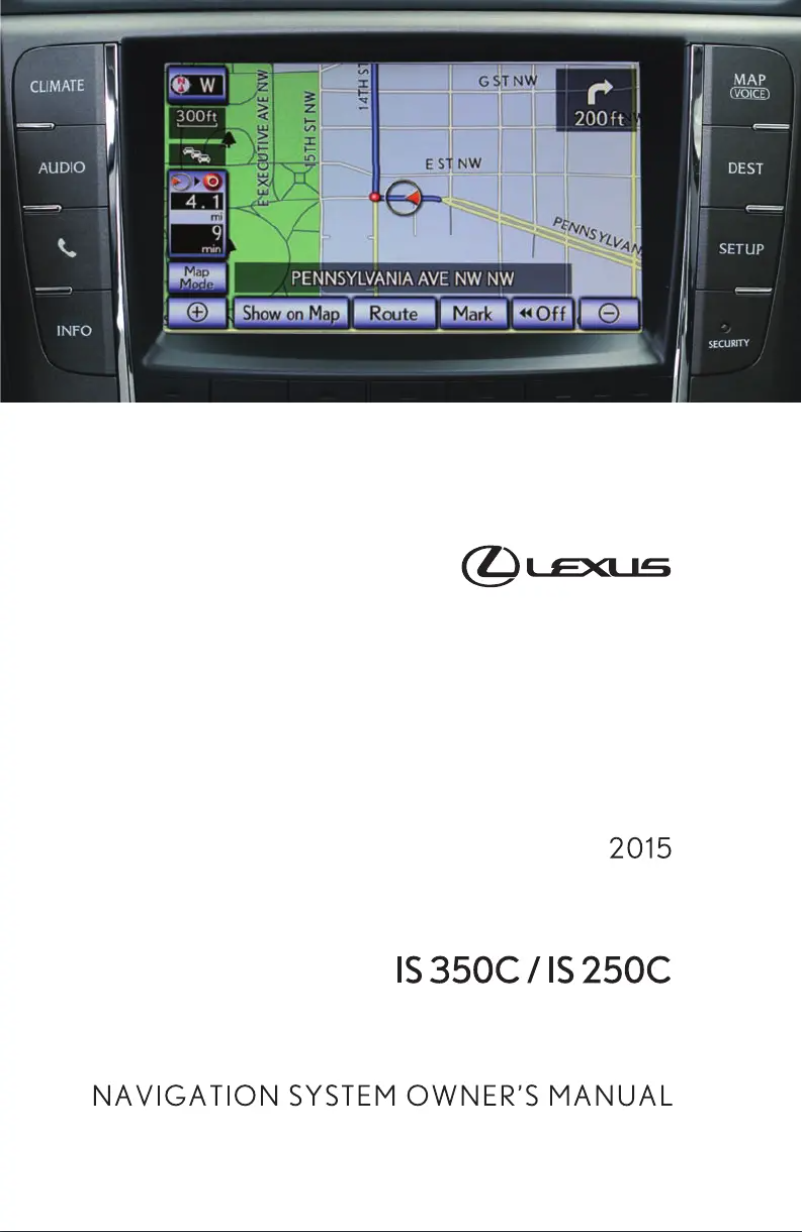Página 1 del manual Manual de usuario Lexus IS 350 C (2015)
