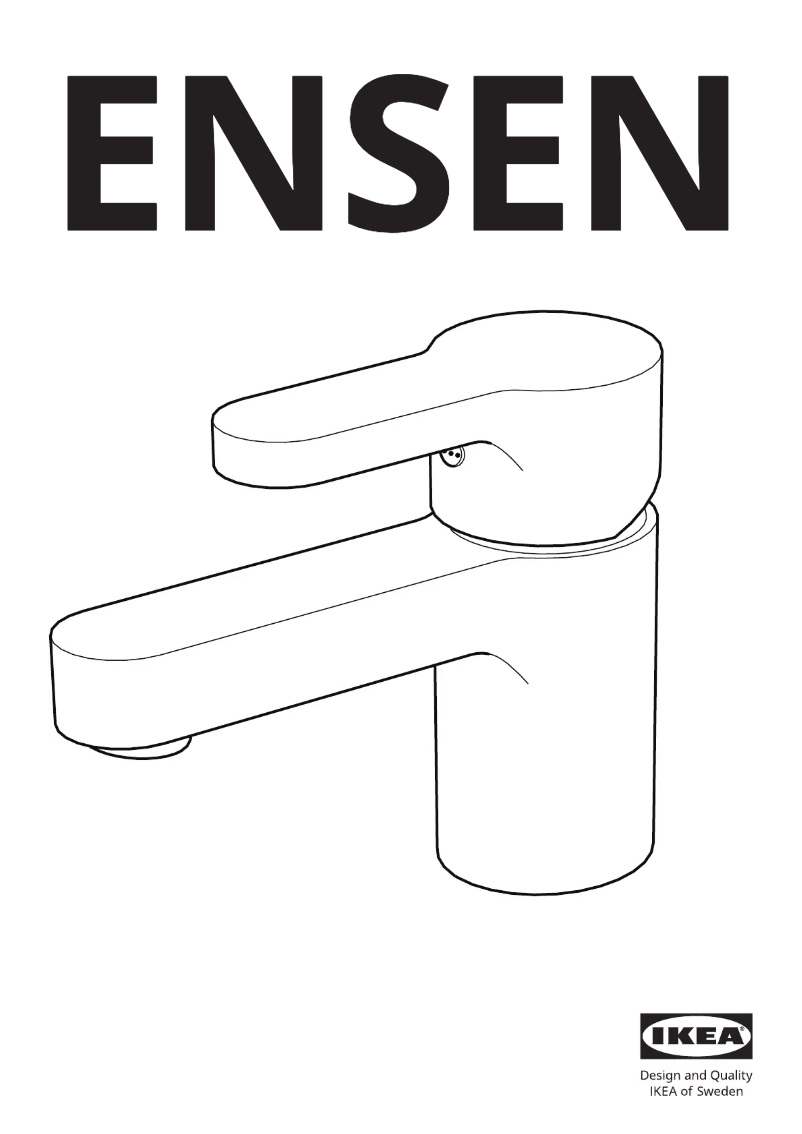 Page 1 de la notice Instructions / montage Ikea ENSEN