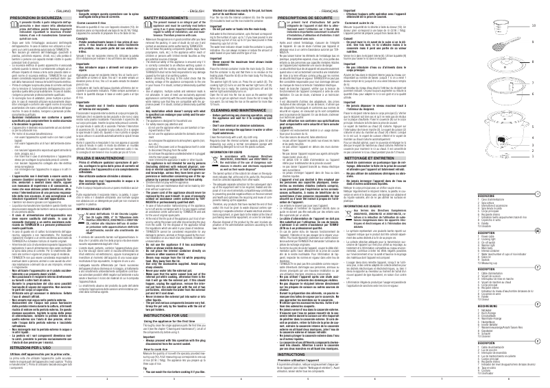 Page n°1 - Manuel utilisateur Termozeta Cuoci Riso 423010