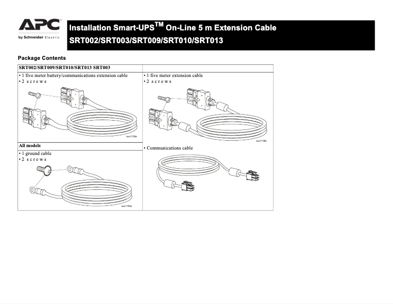 Página 1 del manual Manual de usuario APC Smart-UPS SRT010