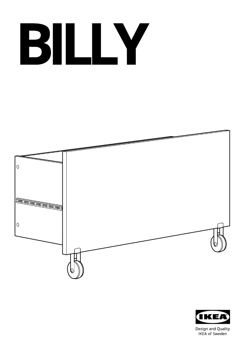Page 1 de la notice Manuel utilisateur Ikea BILLY 005.216.94