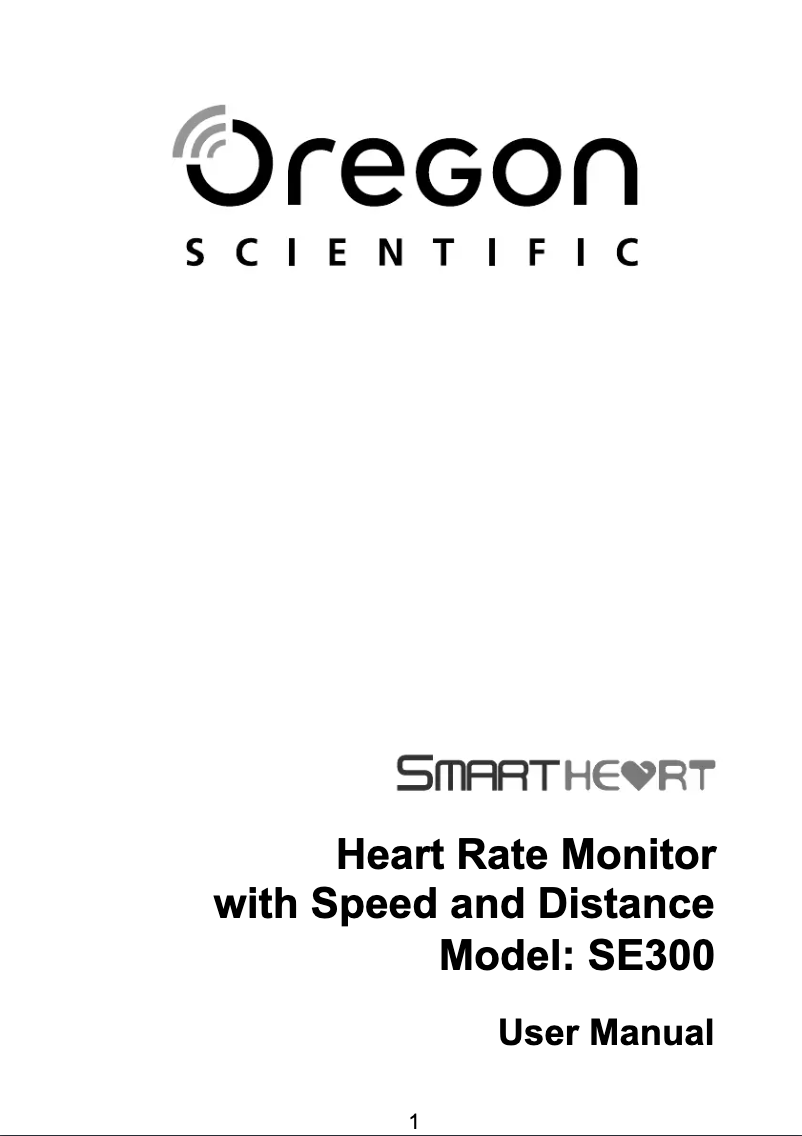 Page 1 de la notice Manuel utilisateur Oregon Scientific SE300