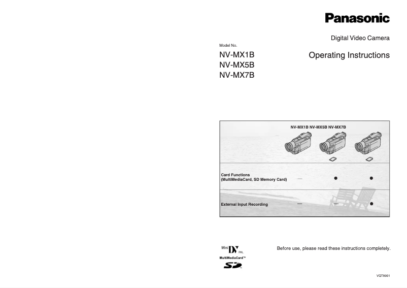 Página 1 del manual Manual de usuario Panasonic NV-MX7B