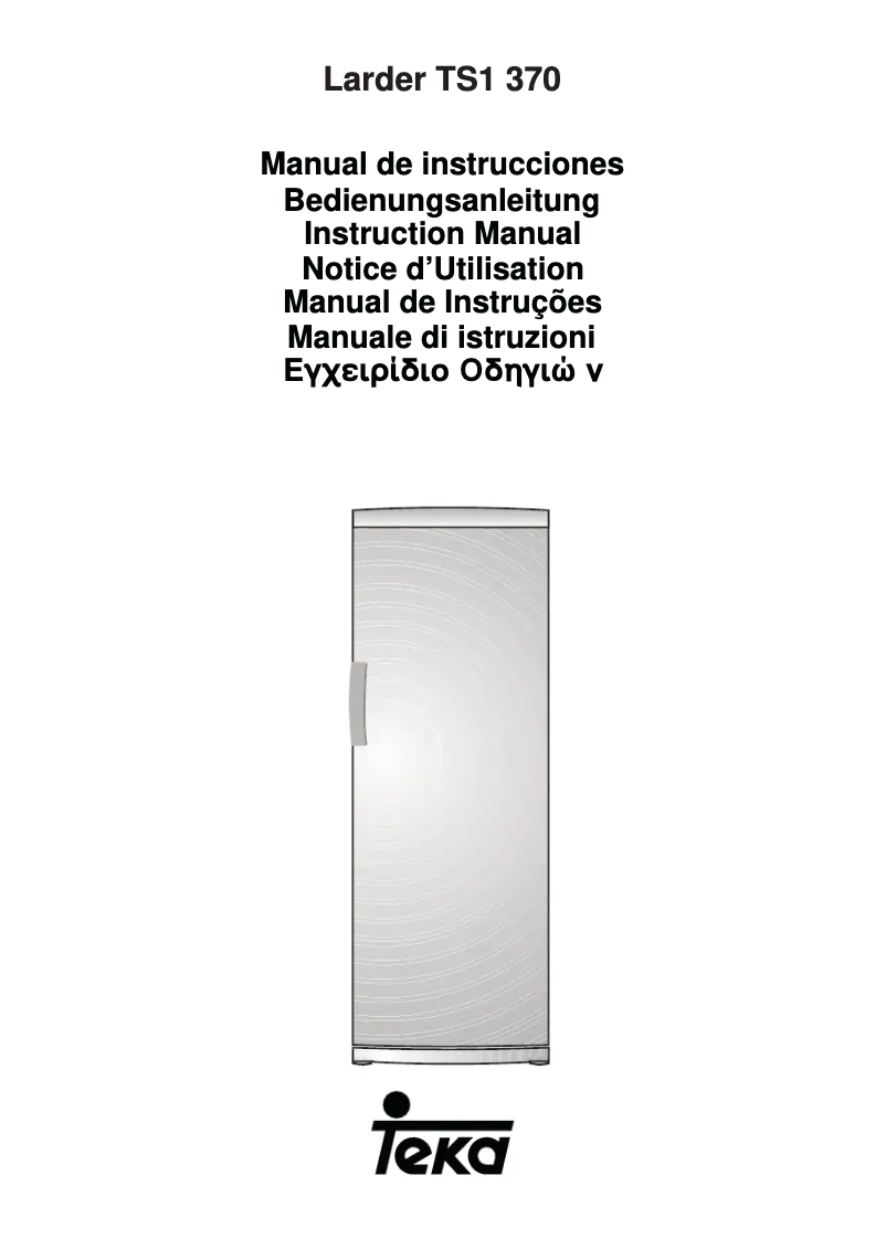 Page 1 of the manual User Manual Teka TS1 370