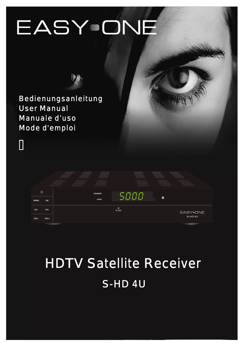 Page 1 of the manual User Manual SetOne EasyOne S-HD 4U