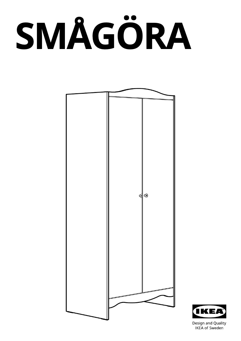 Image de la première page du manuel de l'appareil SMÅGÖRA 705.767.01