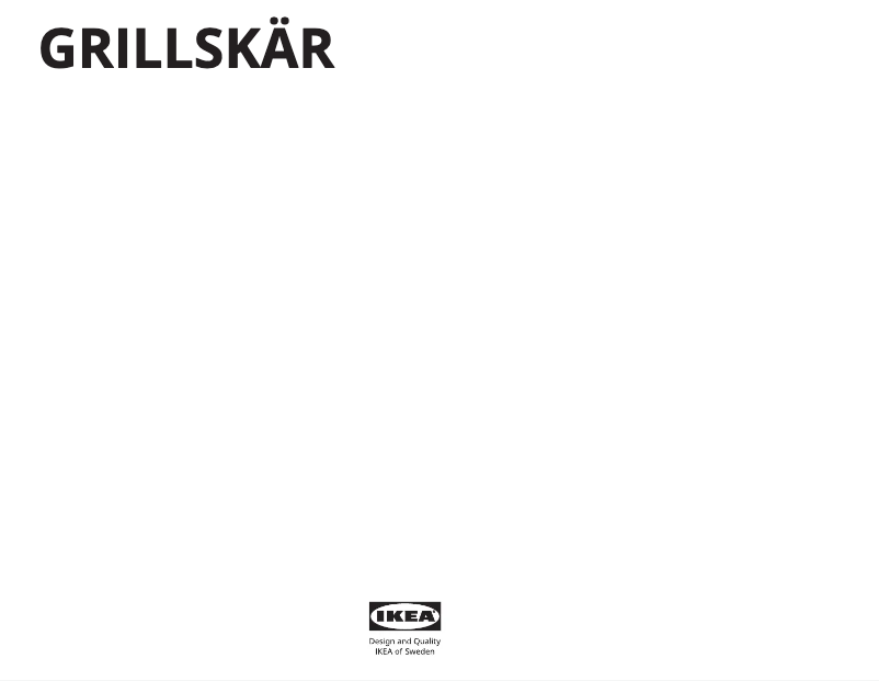 Page 1 de la notice Manuel utilisateur Ikea GRILLSKÄR 104.899.38