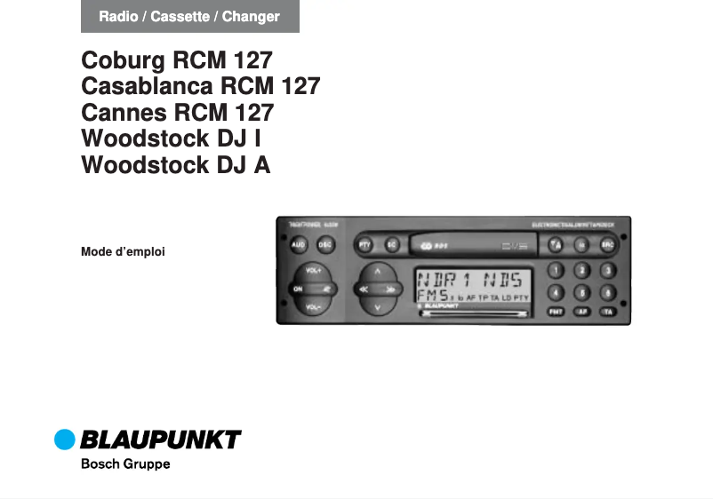 Página 1 del manual Manual de usuario Blaupunkt Woodstock DJ I