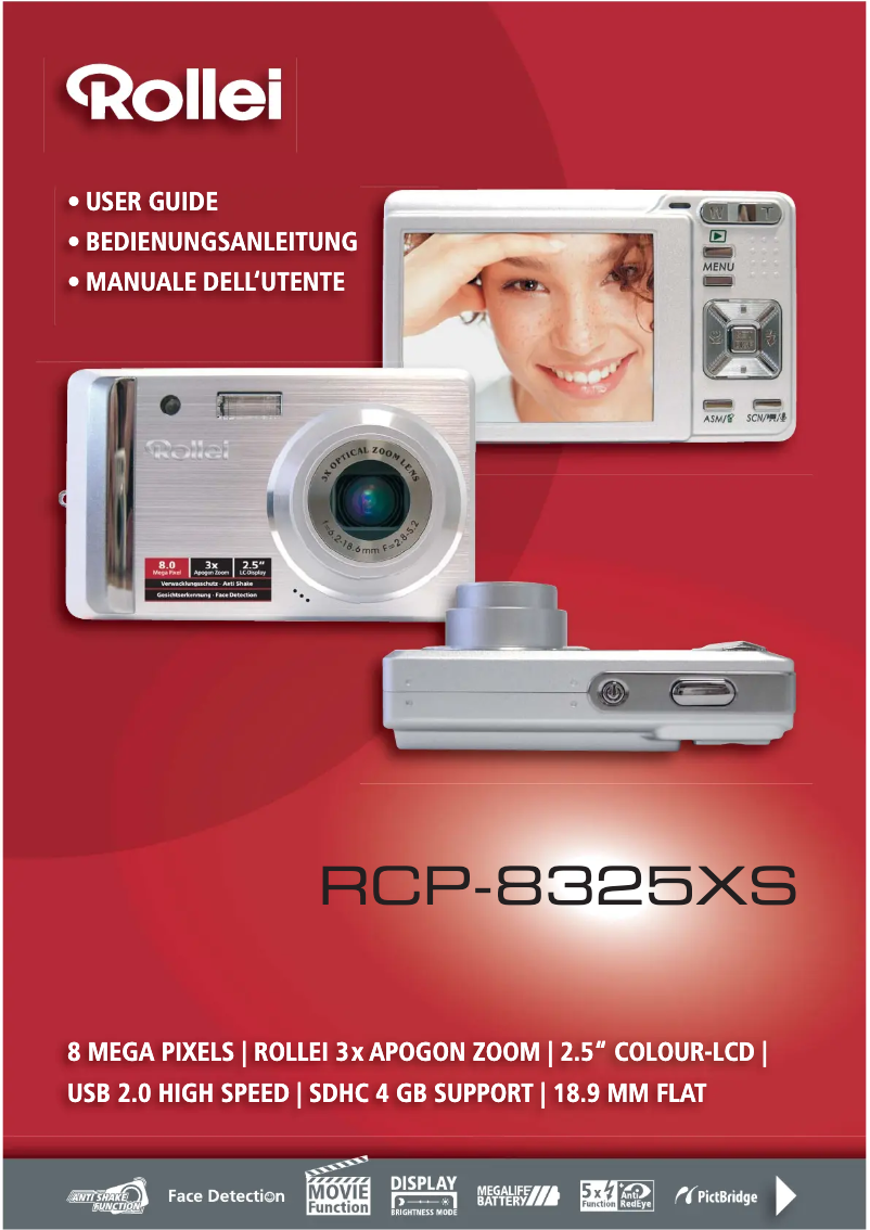 Page 1 de la notice Manuel utilisateur Rollei RCP-8325XS