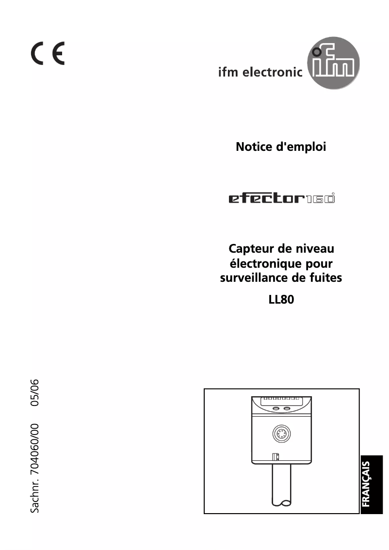 Page 1 de la notice Manuel utilisateur IFM LL8022
