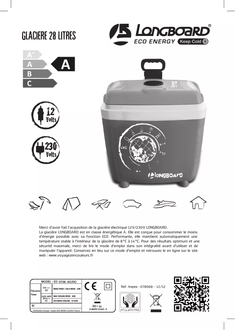 Página 1 del manual Manual de usuario Longboard 28L