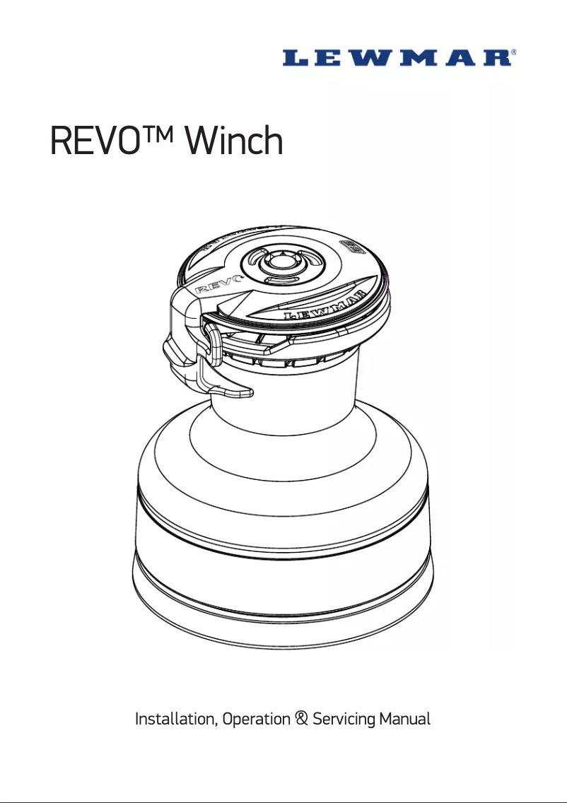 Page 1 de la notice Manuel utilisateur Lewmar Revo