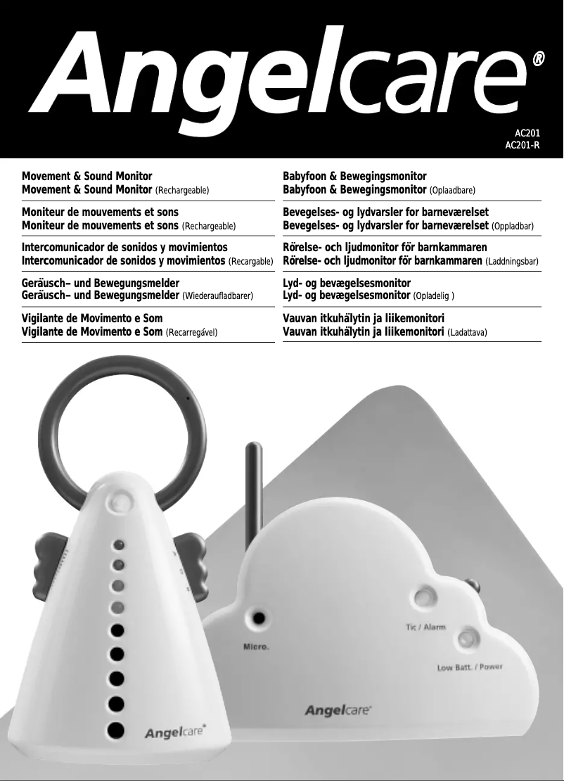 Page 1 of the manual User Manual Angelcare AC201R