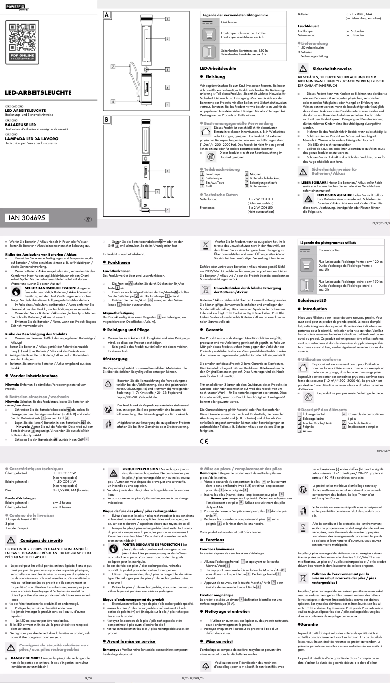Página 1 del manual Manual de usuario Powerfix HG04347