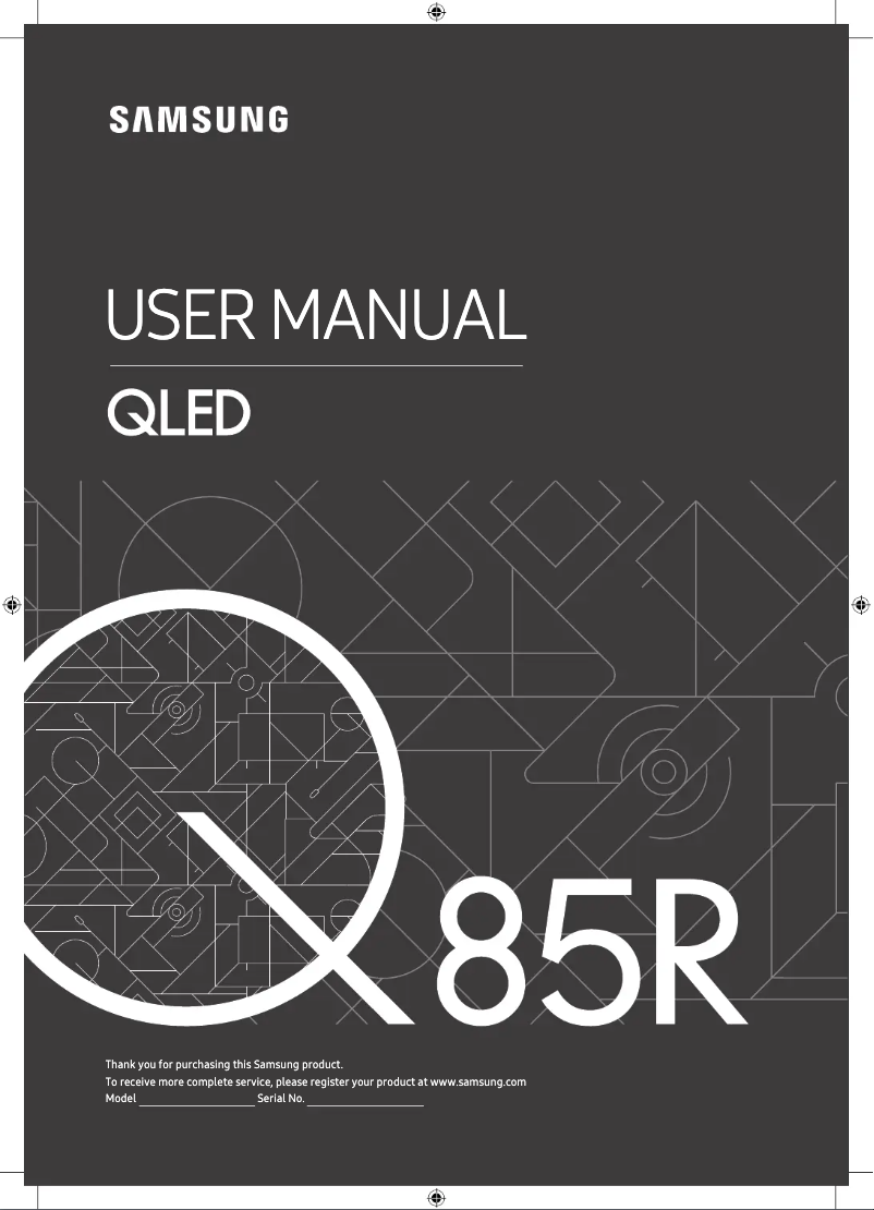 Página 1 del manual Manual de usuario Samsung QLED QE65Q85R