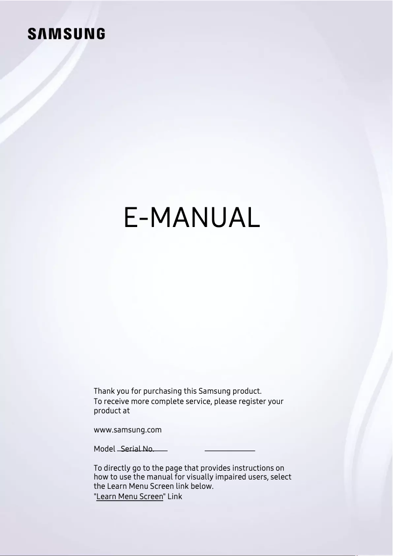 Página 1 del manual Manual de usuario Samsung UN55BU8200P