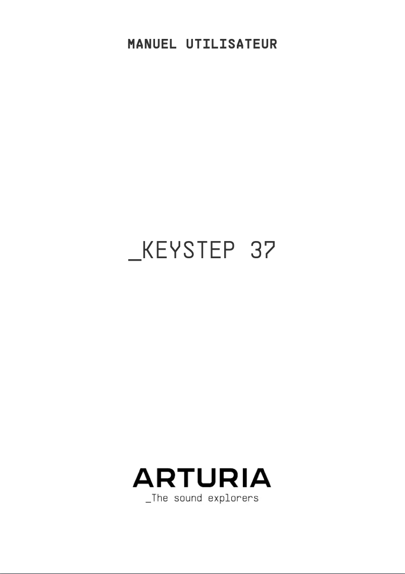 Page 1 de la notice Manuel utilisateur Arturia Keystep 37