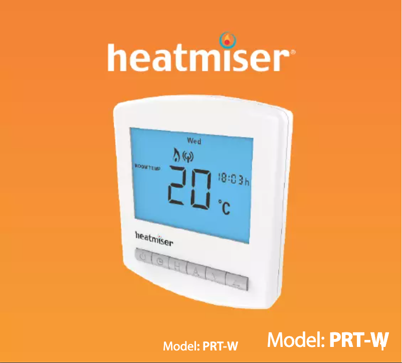 Page 1 of the manual User Manual Heatmiser PRT-W
