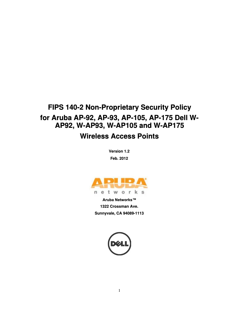 Page 1 de la notice Manuel utilisateur Dell PowerConnect W-AP93