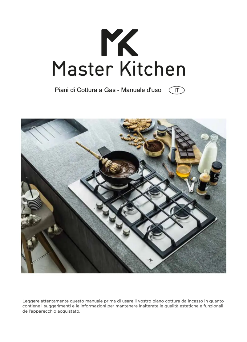 Page 1 de la notice Manuel utilisateur Master Kitchen MKHG 754101-PR TC WH