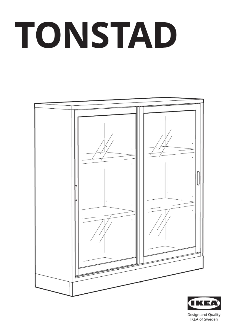 Page 1 de la notice Manuel utilisateur Ikea TONSTAD 204.892.78