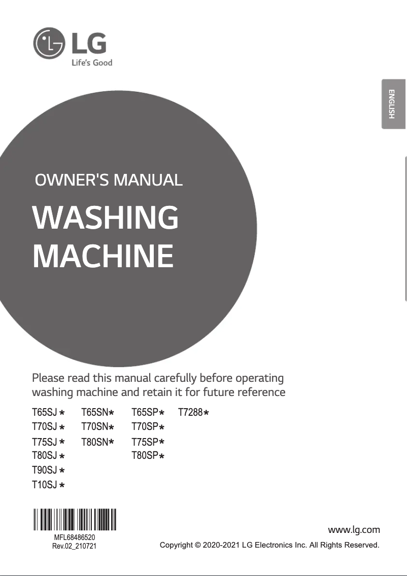 Page 1 de la notice Manuel utilisateur LG T65SPSF1ZA