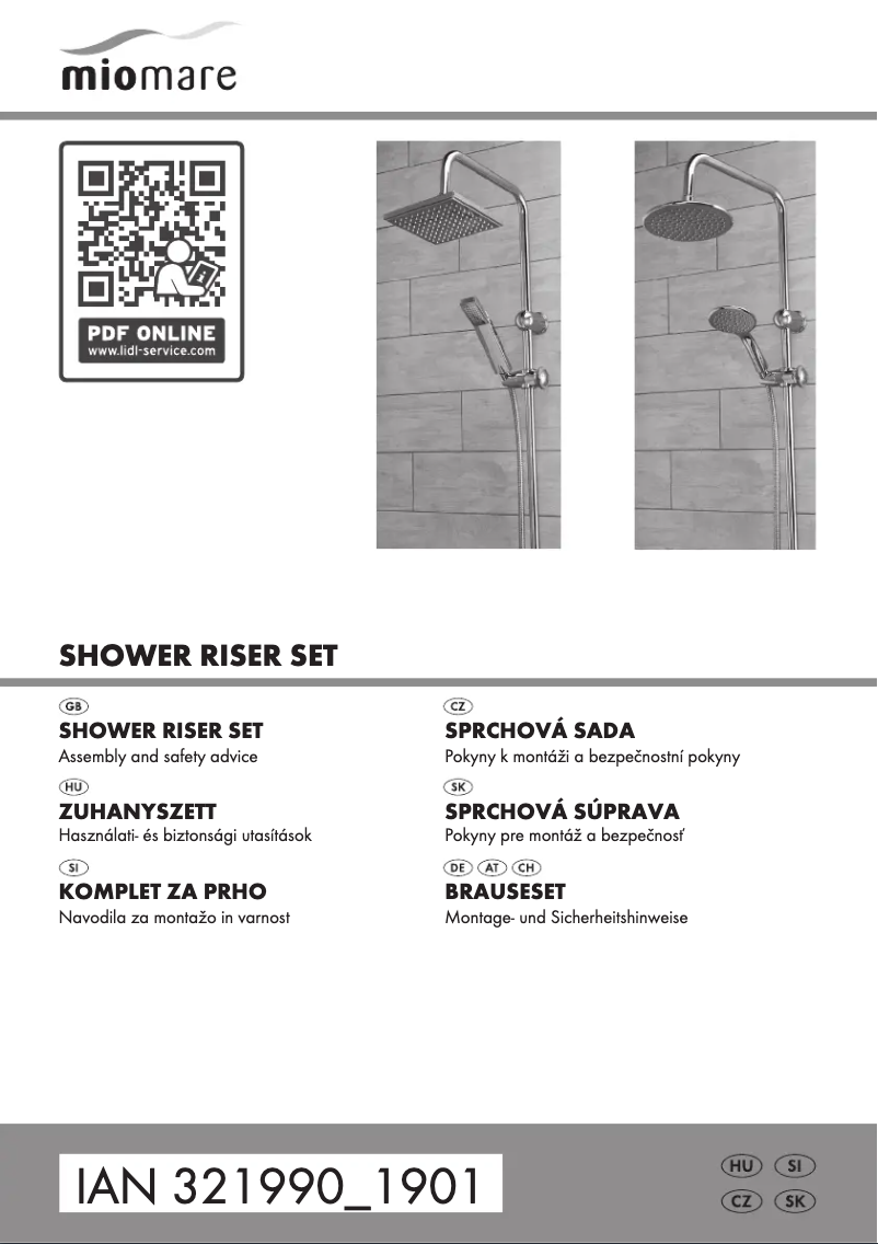 Page 1 de la notice Manuel utilisateur Miomare HG02439A