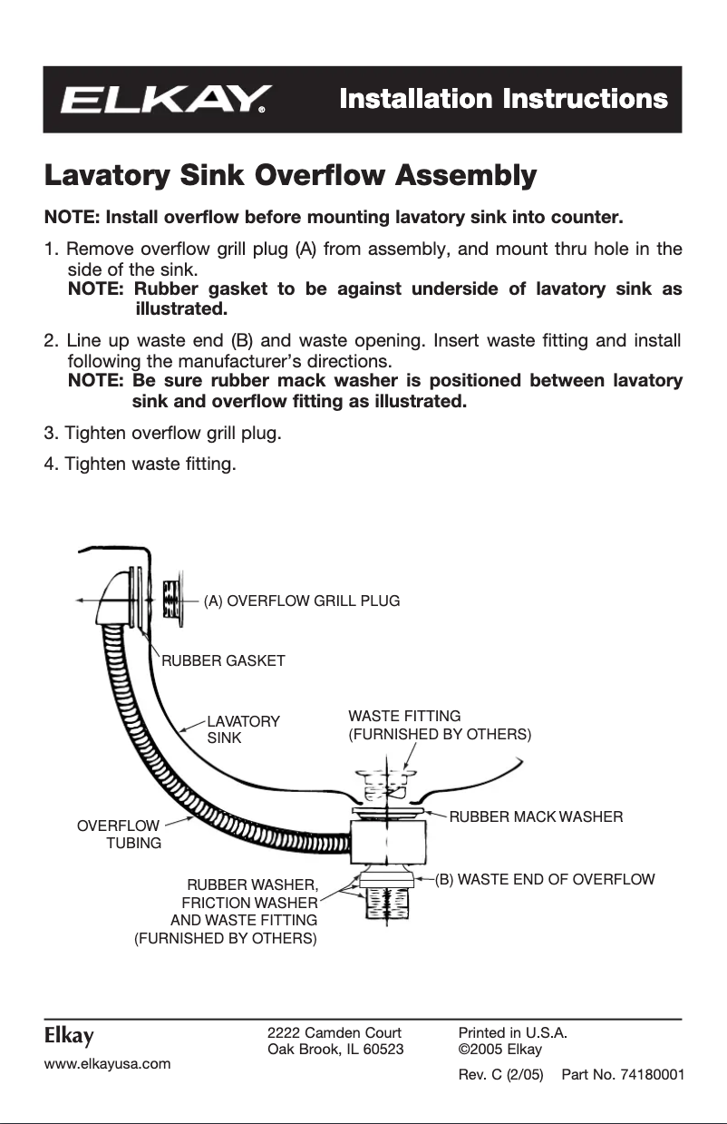 Page 1 de la notice Manuel utilisateur Elkay CuVerro LLVR19163-CU