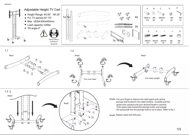 Page 1 de la notice Manuel utilisateur Luxor FP1000