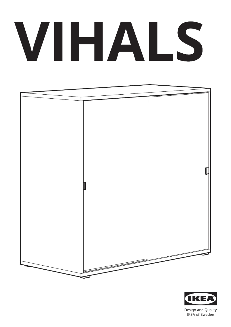 Page 1 de la notice Manuel utilisateur Ikea VIHALS 204.832.62
