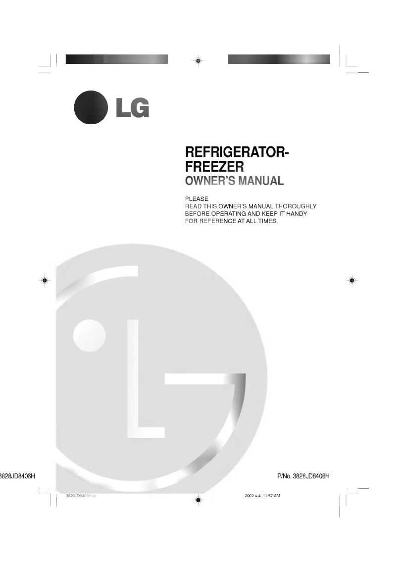 Page 1 de la notice Manuel utilisateur LG GR-702ABP