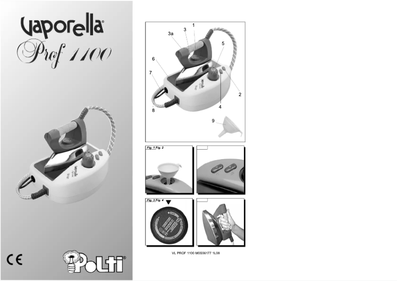 Page 1 de la notice Manuel utilisateur Polti Vaporella Forever 1100