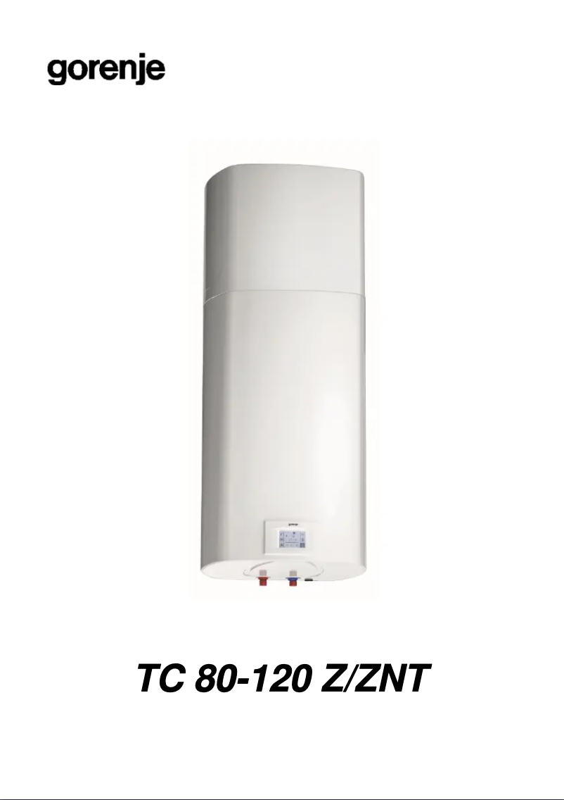 Página 1 del manual Manual de usuario Gorenje TC120ZNT