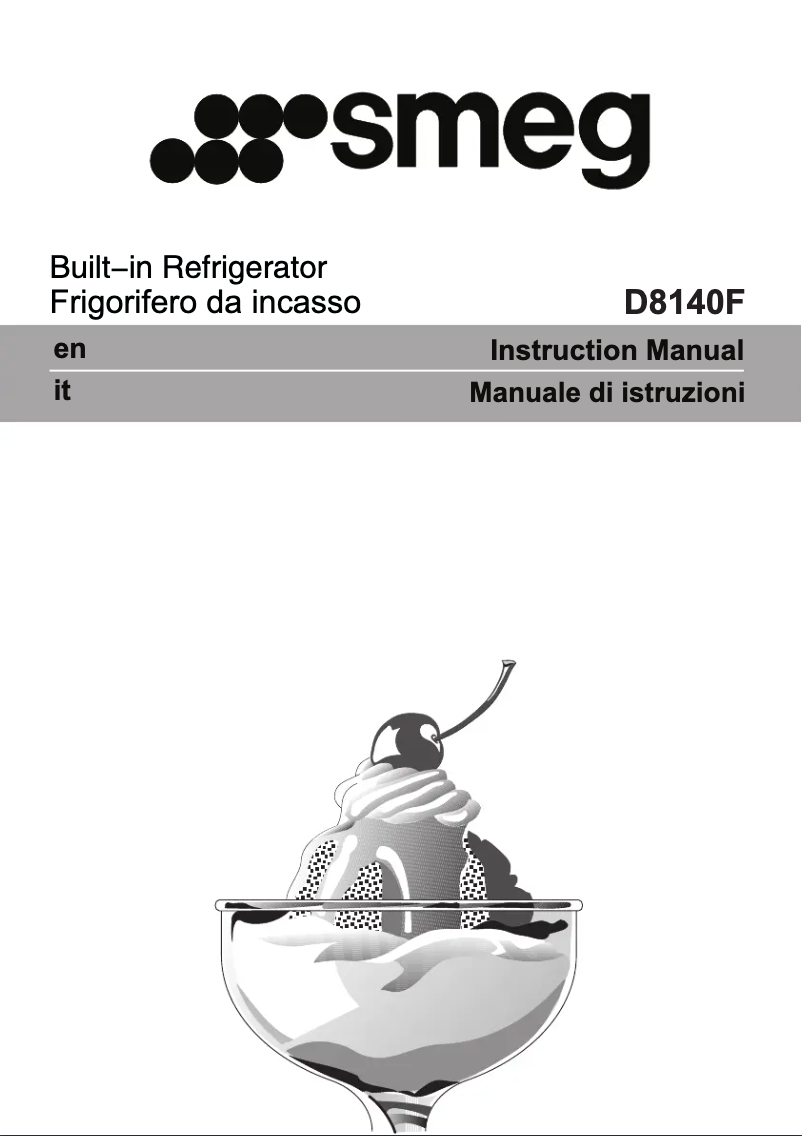 Página 1 del manual Manual de instrucciones Smeg D8140F