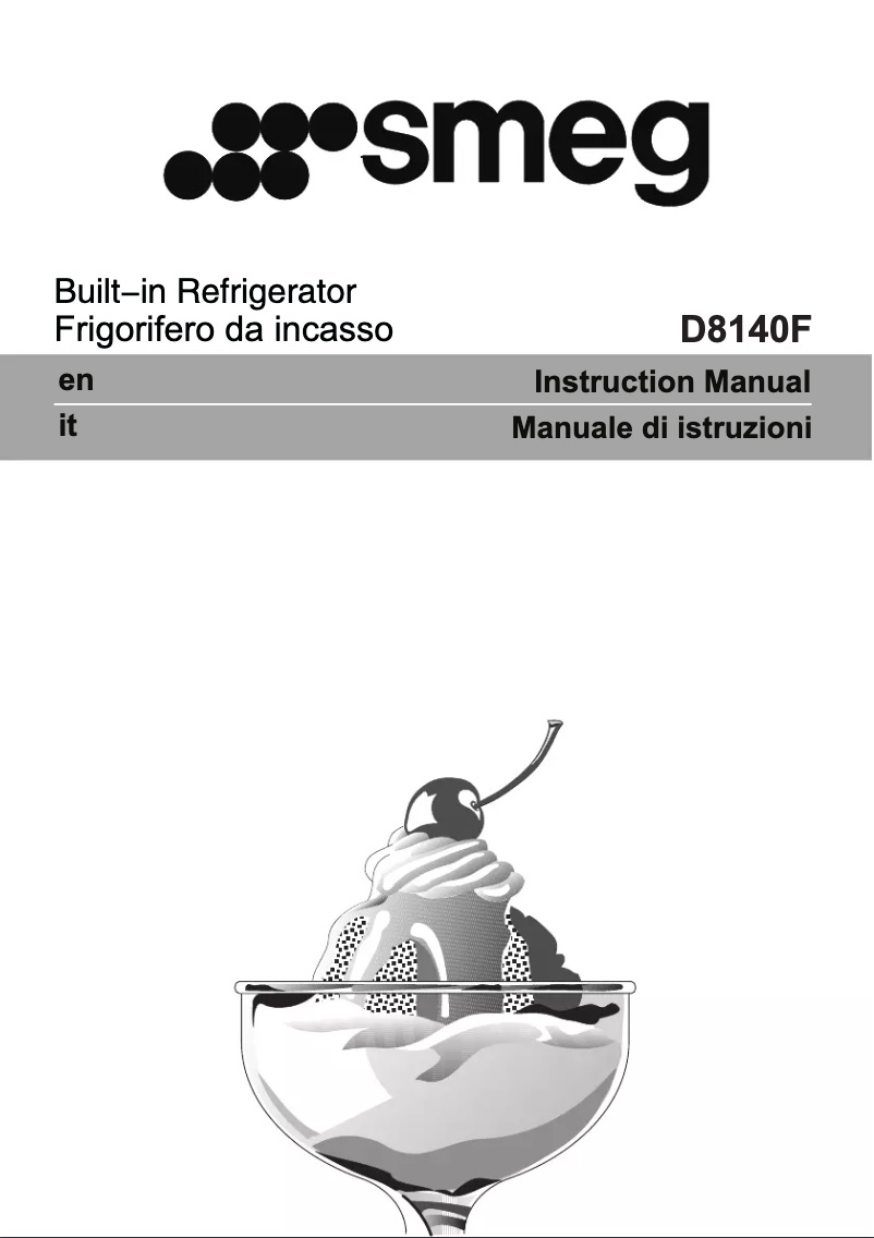 Page 1 de la notice Mode d'emploi Smeg D8140F