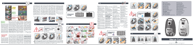 Page 1 de la notice Manuel utilisateur Rowenta Silence Force Effitech RO7453EA
