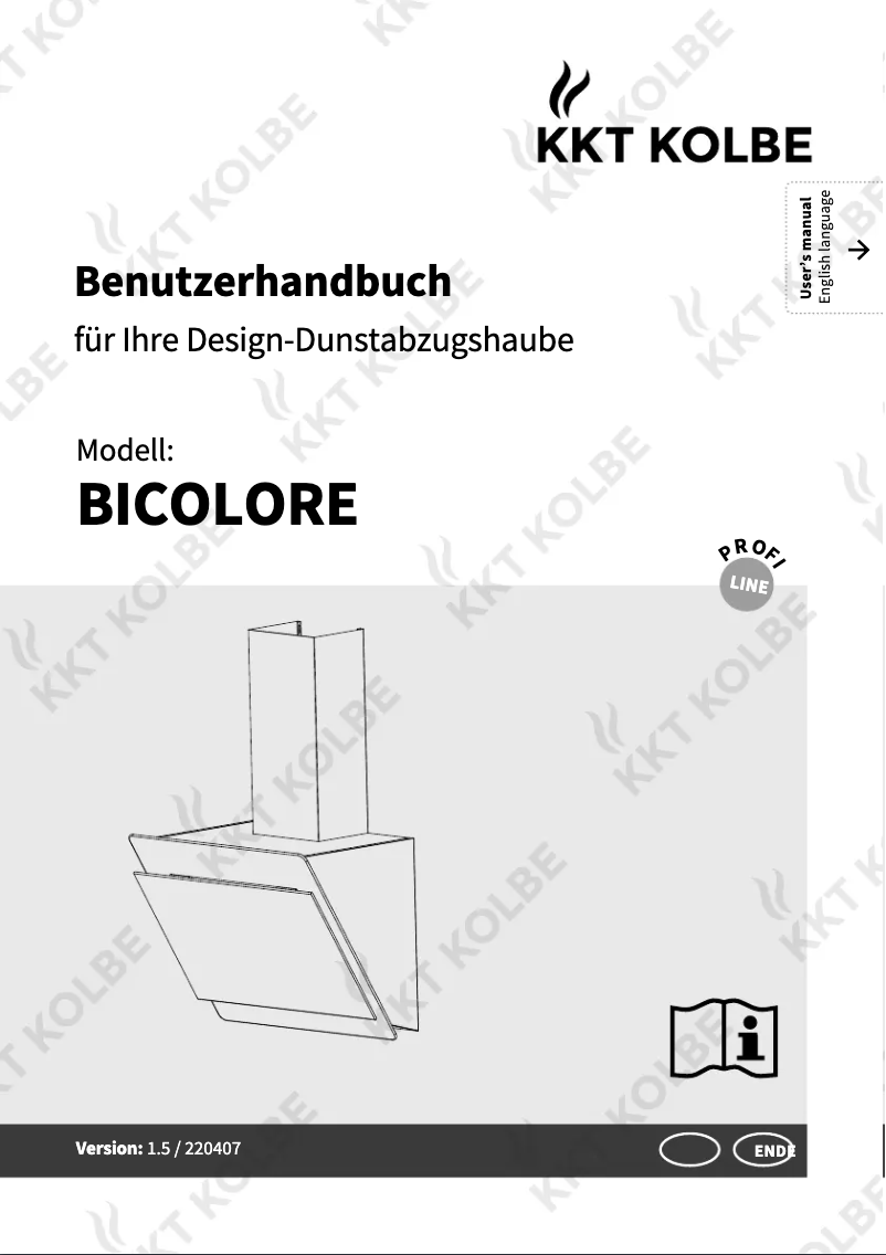 Page 1 de la notice Manuel utilisateur KKT Kolbe BICOLORE806S