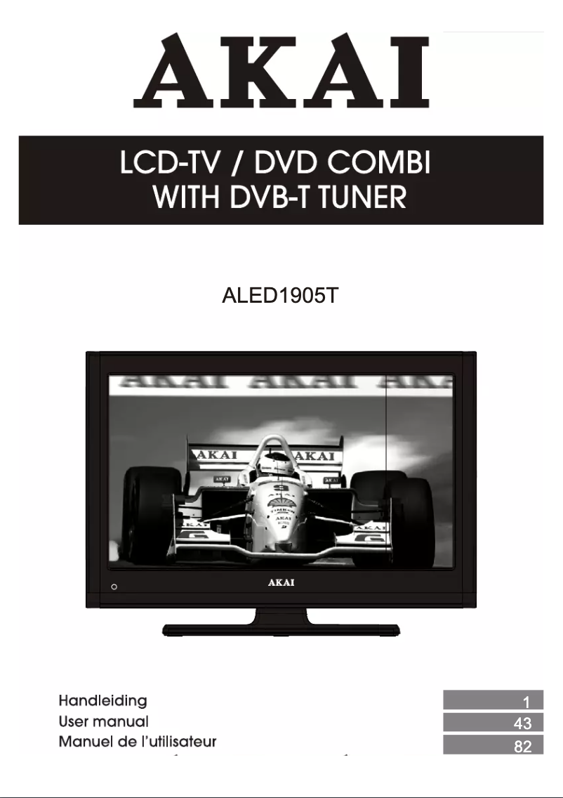 Page 1 of the manual User Manual AKAI ALED1905T