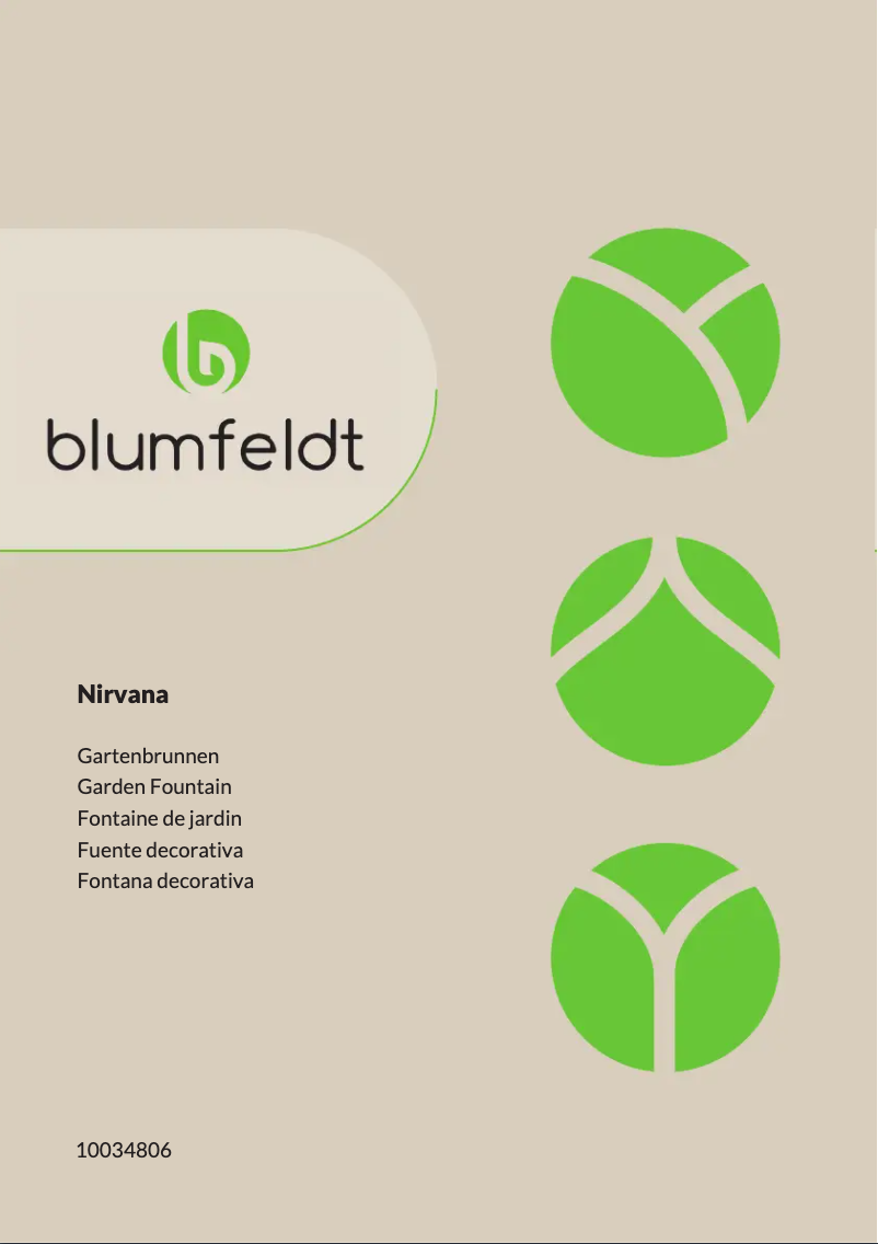 Page 1 de la notice Manuel utilisateur Blumfeldt Nirvana